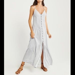Abercrombie striped maxi dress